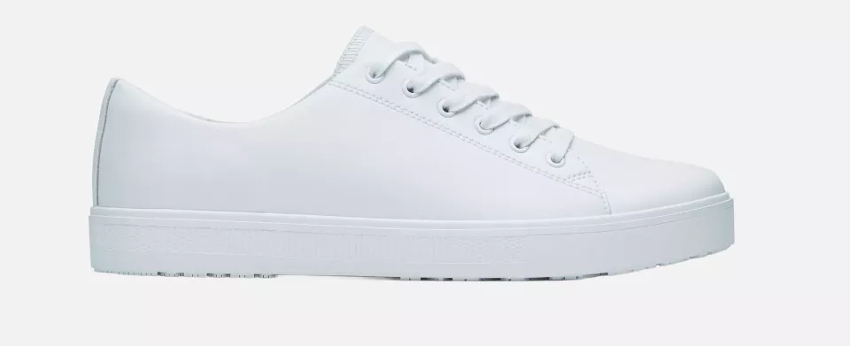 Shoes For Crews 38960, OLD SCHOOL LOW-RIDER IV Unisex Shoes, White, image 2, gallery thumbnail