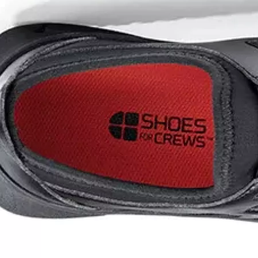 Die herausnehmbare EVA-Einlegesohle bietet leichte Dämpfung, die Sie anpassen können, damit sich Ihre Füße während der gesamten Schicht gestützt fühlen.