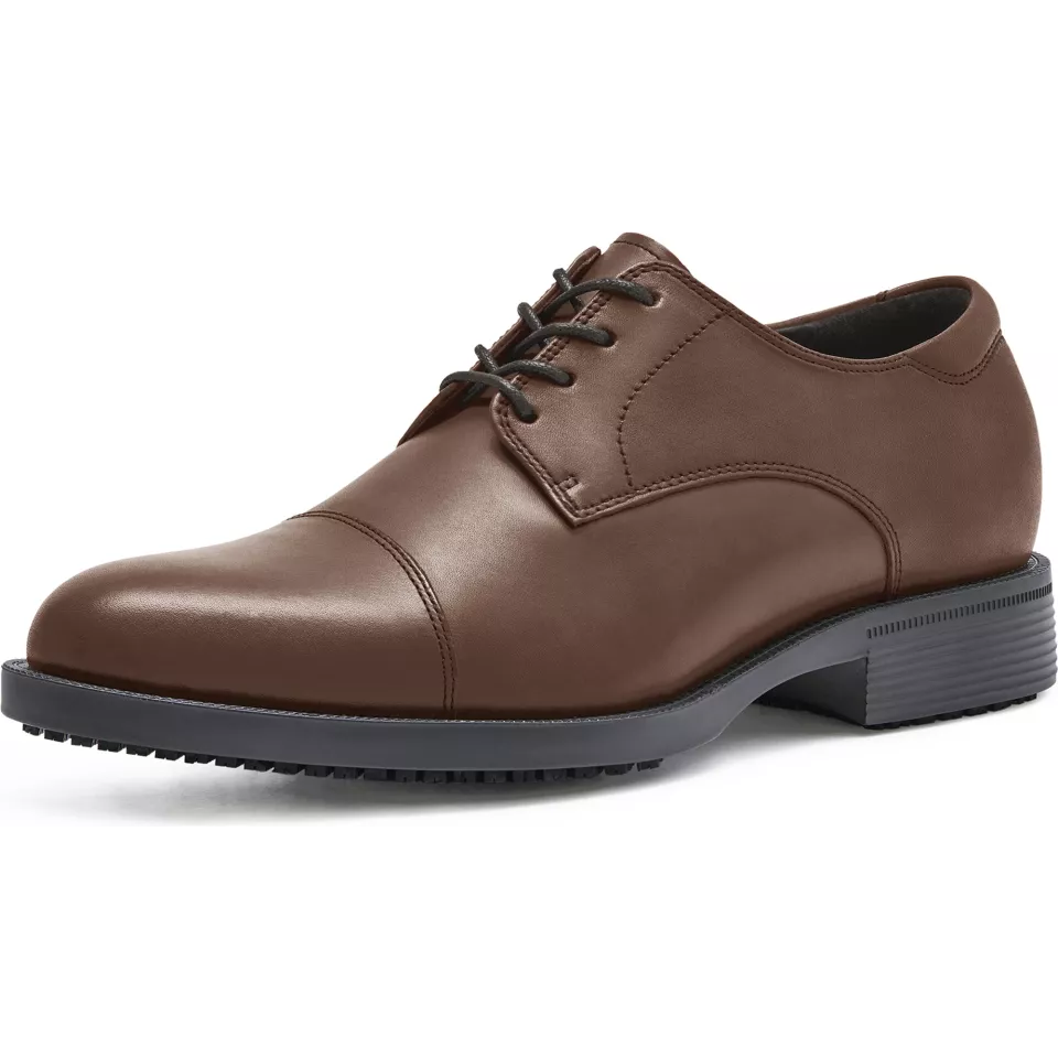 Shoes For Crews 1211P, SENATOR Black LabelL Men's Brown Shoe, image 4, gallery thumbnail