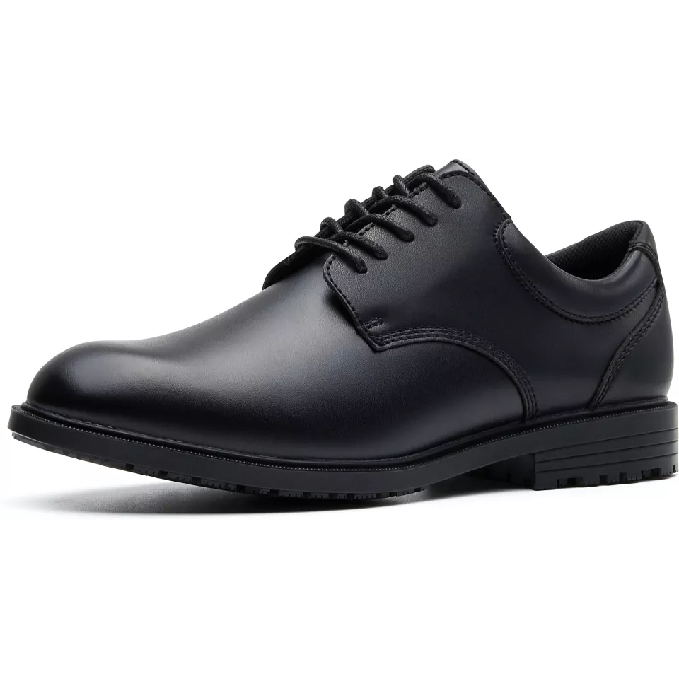 Shoes For Crews 20321, CAMBRIDGE III Slip Resistant Leather Shoe, Black, image 4, gallery thumbnail