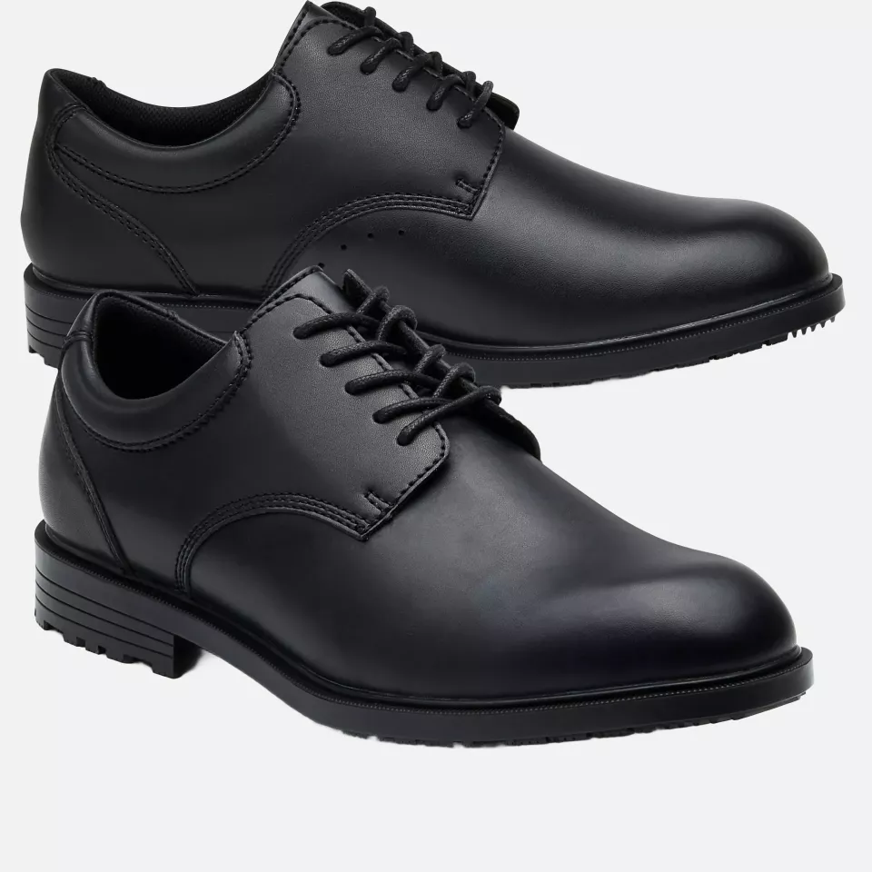 Shoes For Crews 20321, CAMBRIDGE III Slip Resistant Leather Shoe, Black, image 11, gallery thumbnail