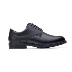 20321, Shoes For Crews CAMBRIDGE III Slip Resistant Black Leather Men's Dress Shoe for Work