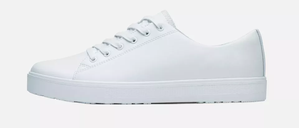 Shoes For Crews 38960, OLD SCHOOL LOW-RIDER IV Unisex Shoes, White, image 3, gallery thumbnail