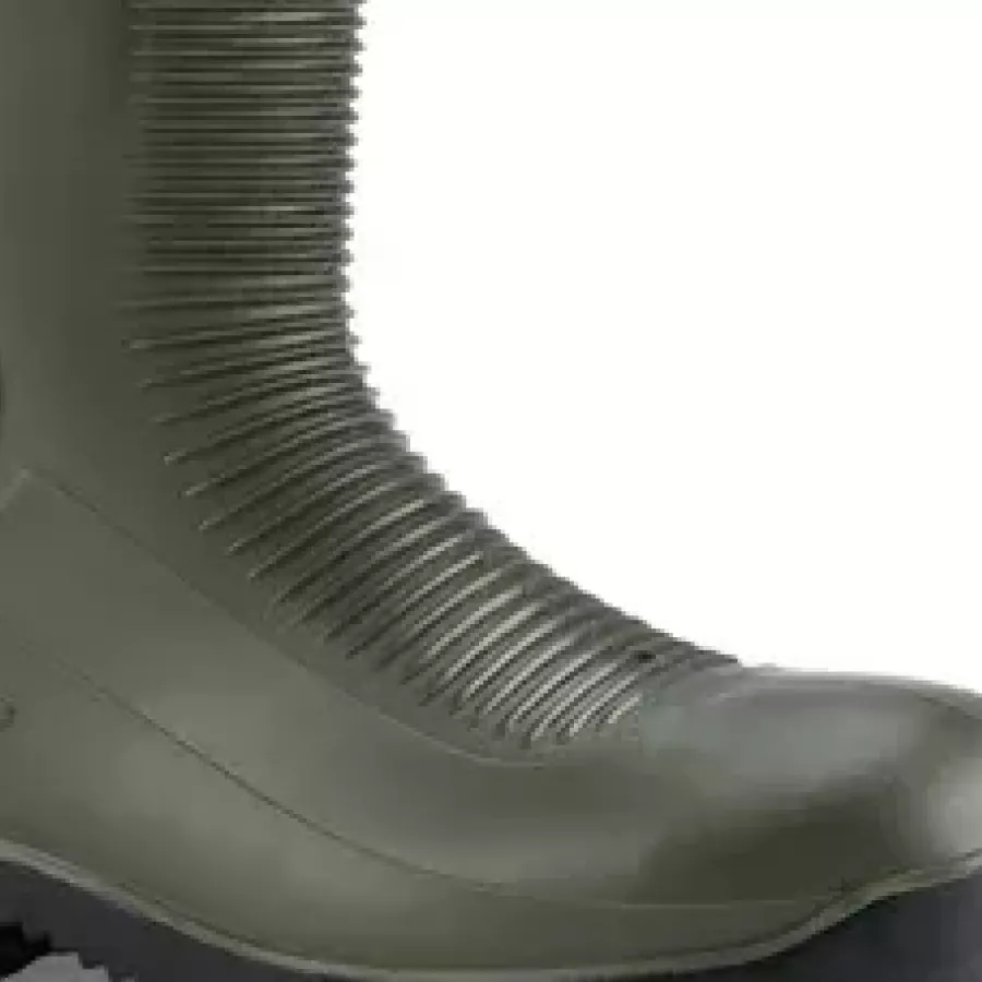 **Waterproof PVC Upper** keeps your feet dry and comfortable no matter the weather.
