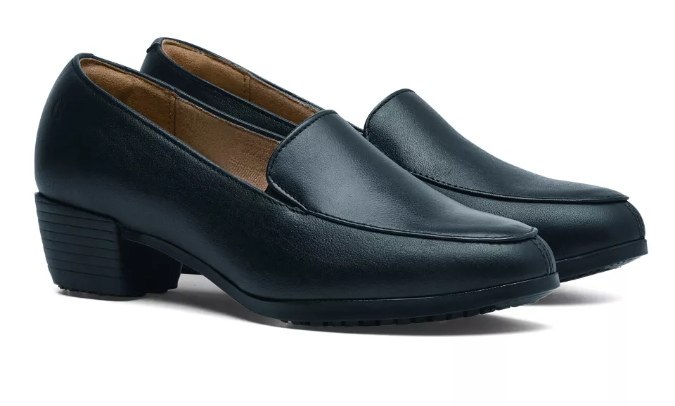 Shoes For Crews 52263, ENVY III Slip Resistant Ladies' Leather Shoe, Black, image 9, gallery thumbnail