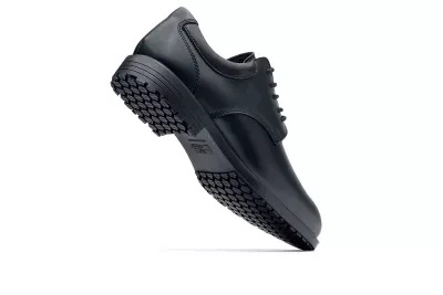 Shoes For Crews 20321, CAMBRIDGE III Slip Resistant Black Leather Men's Dress Shoe for Work, image 7, gallery thumbnail