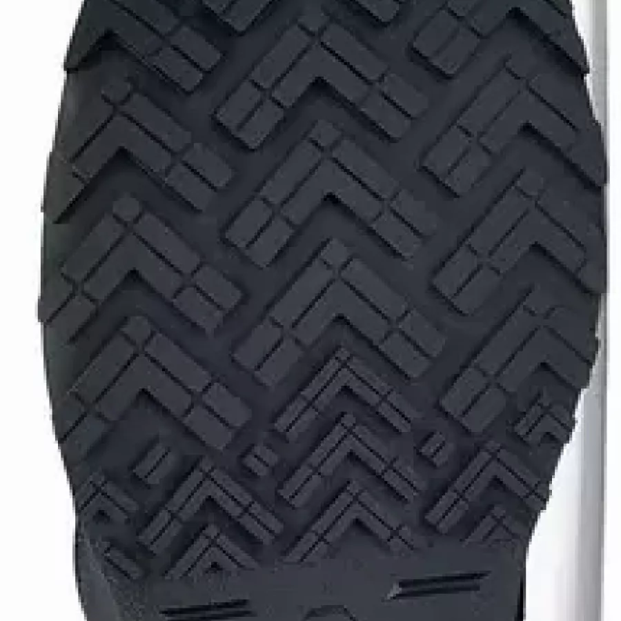 **Rutschhemmende Laufsohle** sorgt für sicheren Stand und Trittsicherheit auf glatten Oberflächen, auch an hektischen Arbeitstagen.