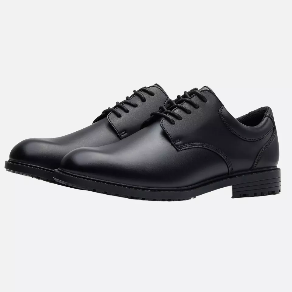 Shoes For Crews 20321, CAMBRIDGE III Slip Resistant Leather Shoe, Black, image 10, gallery thumbnail