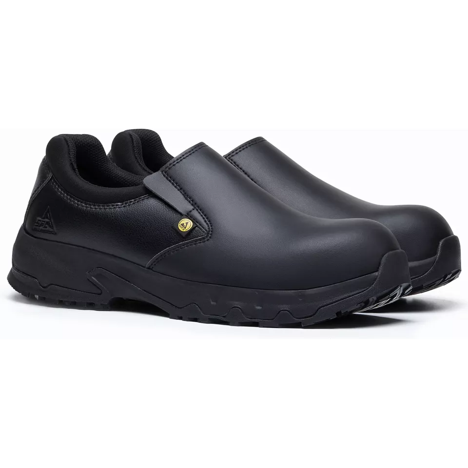 Shoes For Crews 76642, BRANDON ESD NCT Shoes, Black, image 9, gallery thumbnail