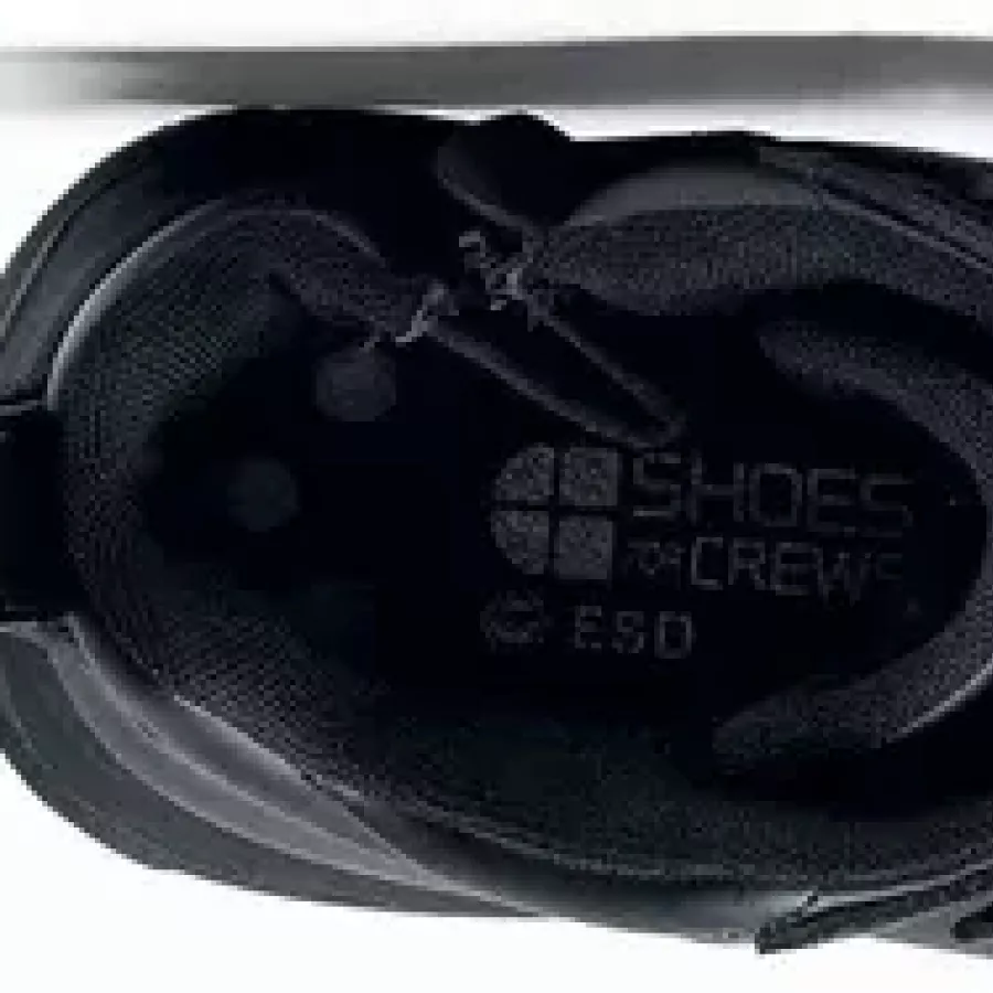 **Herausnehmbare EVA-Einlegesohle** bietet weiche, reaktionsfreudige Dämpfung, die Ihre Füße bei langen Schichten frisch und gestützt hält.