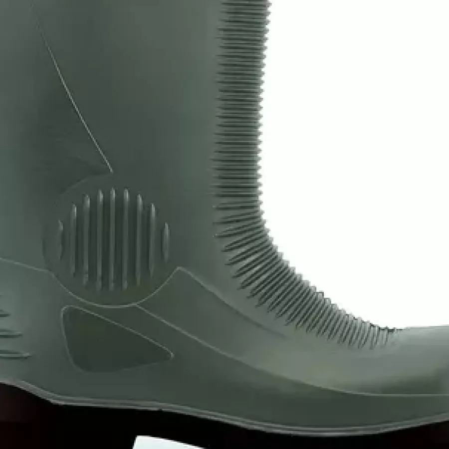 **Wasserdichtes Material** hält Ihre Füße bei nassen Bedingungen trocken und bequem.