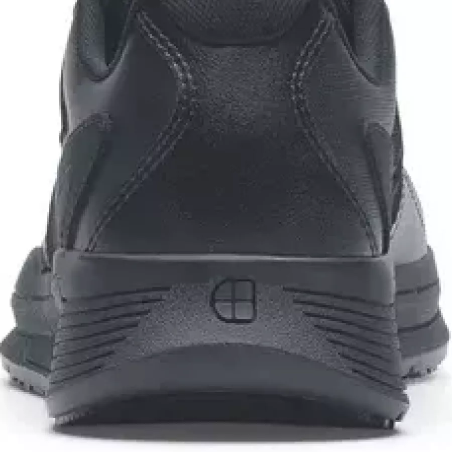 **Wider Heels** provide extra stability so you stay balanced with every step.