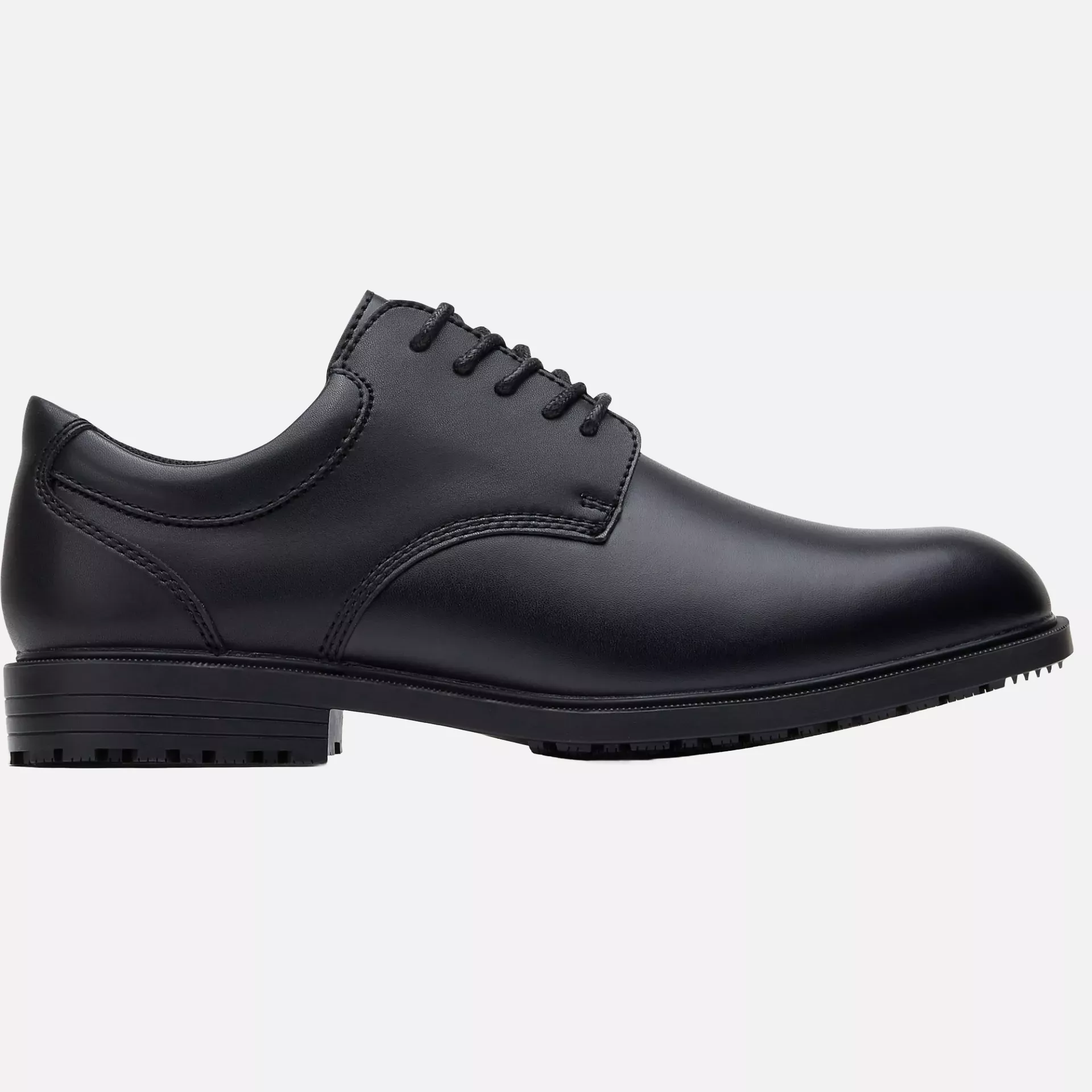 Shoes For Crews 20321, CAMBRIDGE III Slip Resistant Leather Shoe, Black, image 2