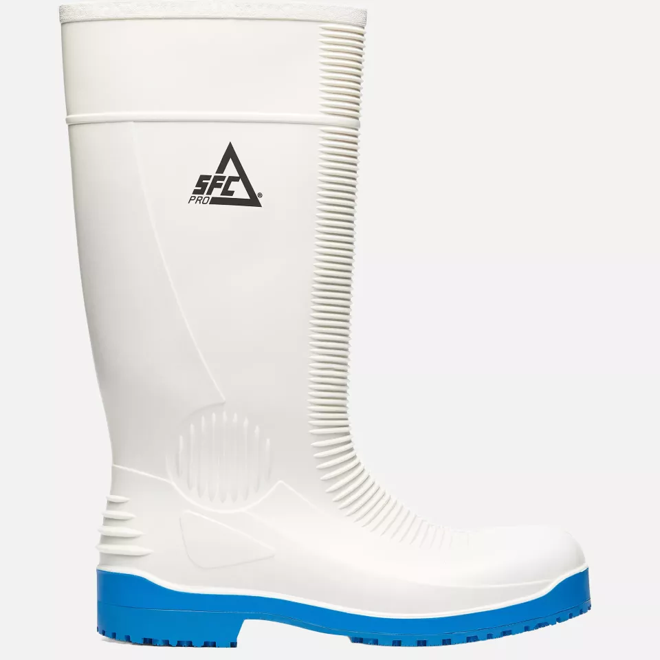 Shoes For Crews 2017B, GUARDIAN WELLINGTON Boot, White/Blue, image 2, gallery thumbnail