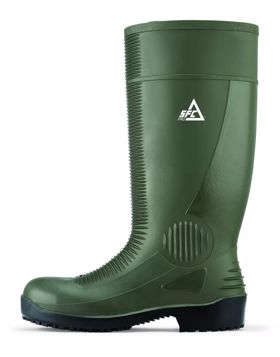Shoes For Crews 70557, BASTION Unisex Boot, Green, image 3, gallery thumbnail