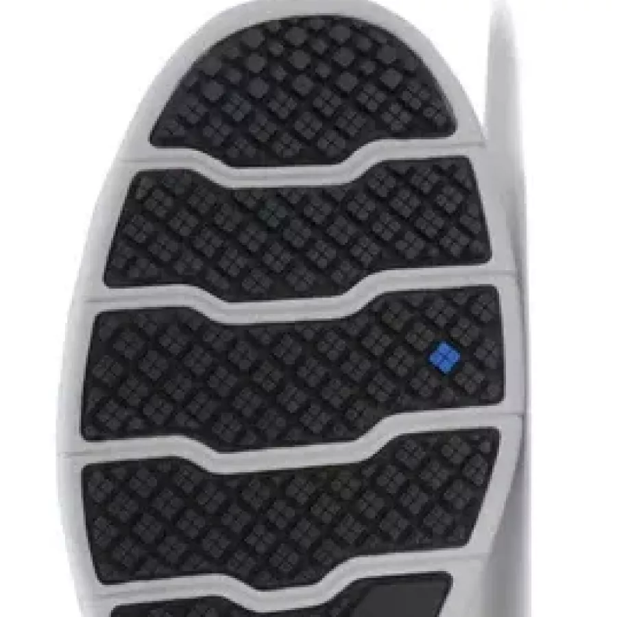 **Die rutschhemmende Laufsohle** bietet zuverlässigen Halt, damit Sie sich auf stark frequentierten Böden sicher bewegen können.