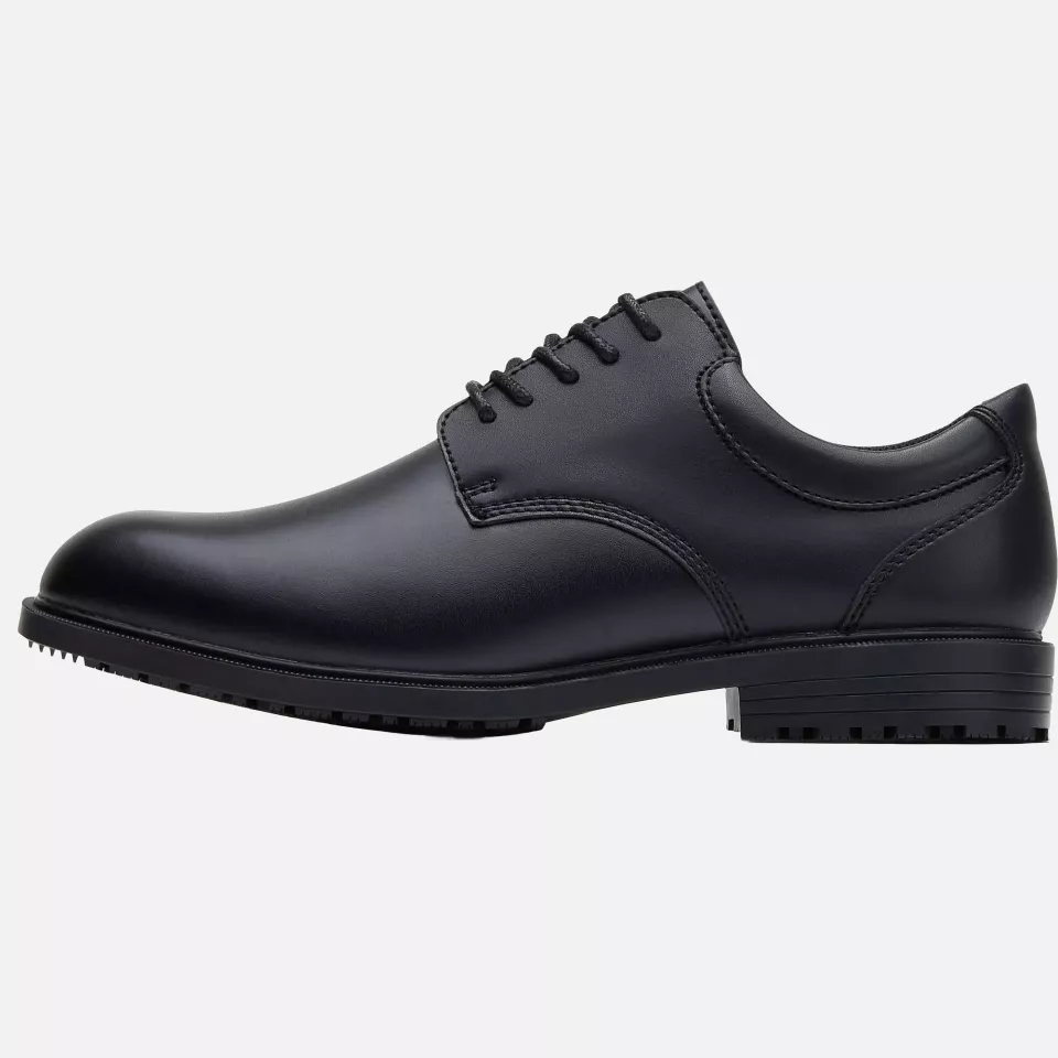 Shoes For Crews 20321, CAMBRIDGE III Slip Resistant Leather Shoe, Black, image 3, gallery thumbnail