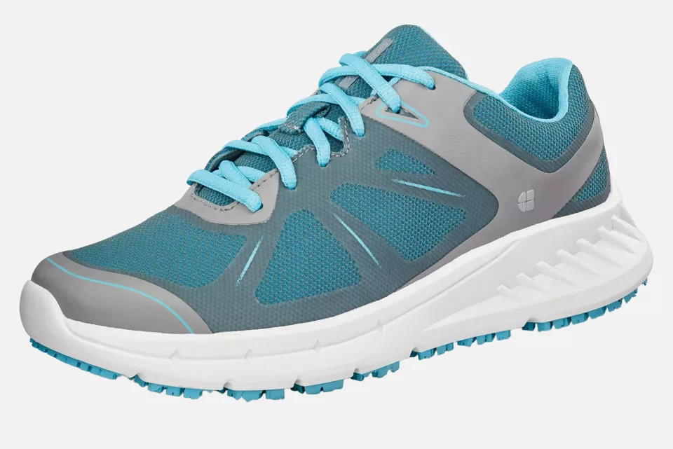 Shoes For Crews 24759, VITALITY II Women's Shoe, Grey/Black, image 4, gallery thumbnail