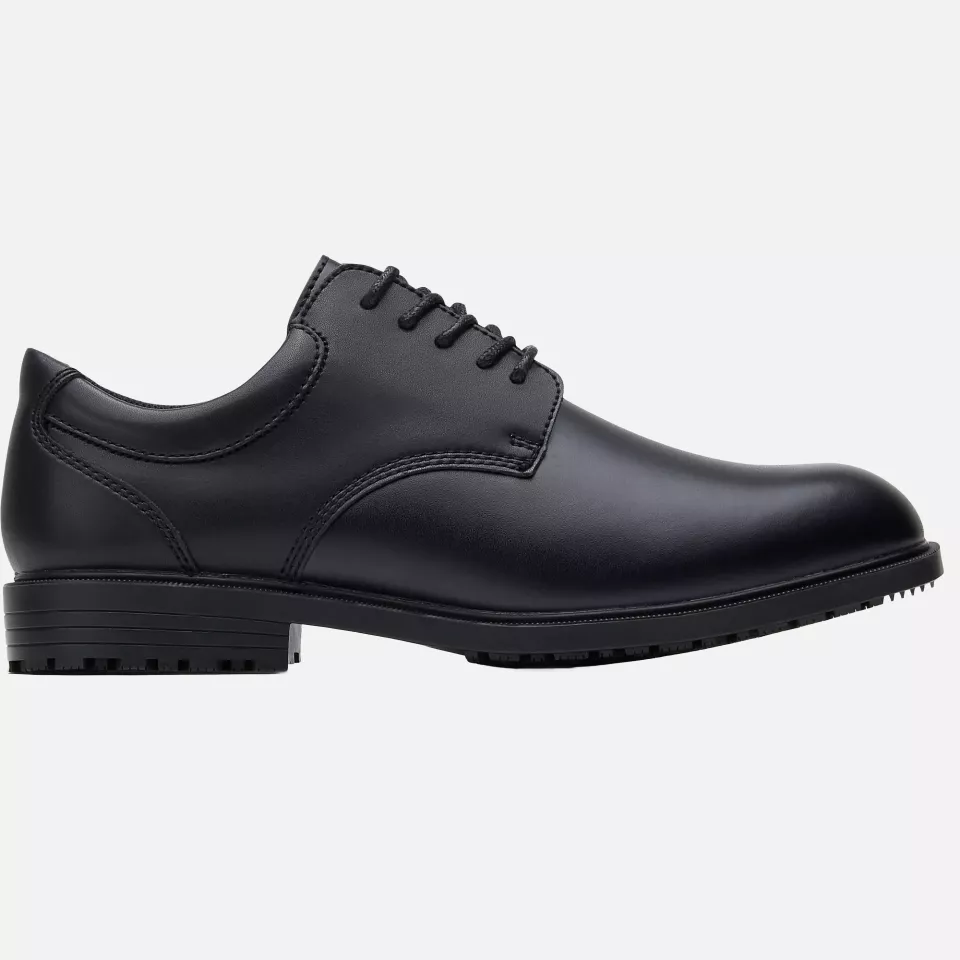 Shoes For Crews 20321, CAMBRIDGE III Slip Resistant Leather Shoe, Black, image 2, gallery thumbnail