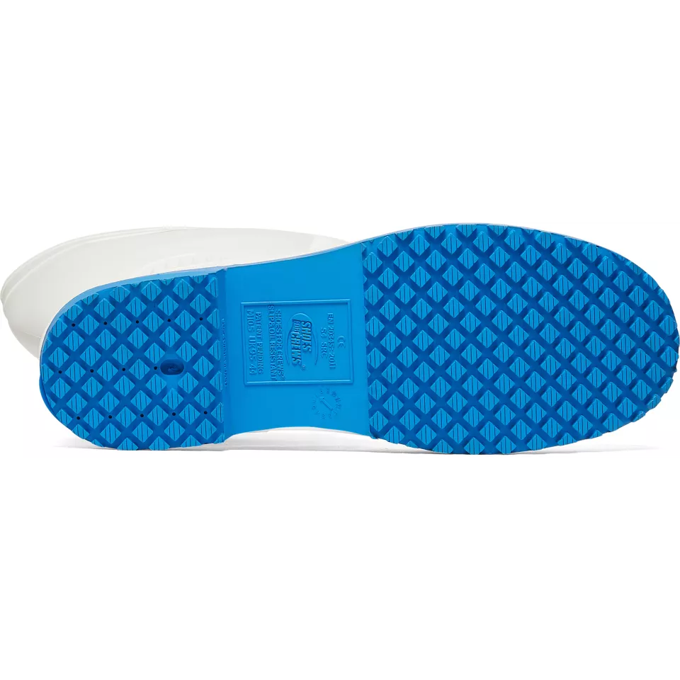 Shoes For Crews 2017B, GUARDIAN WELLINGTON Boot, White/Blue, image 7, gallery thumbnail