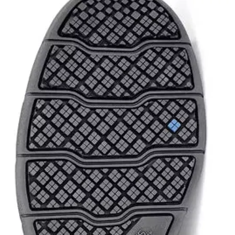 **Die rutschhemmende Laufsohle** bietet zuverlässigen Halt, damit Sie sich auf stark frequentierten Böden sicher bewegen können.