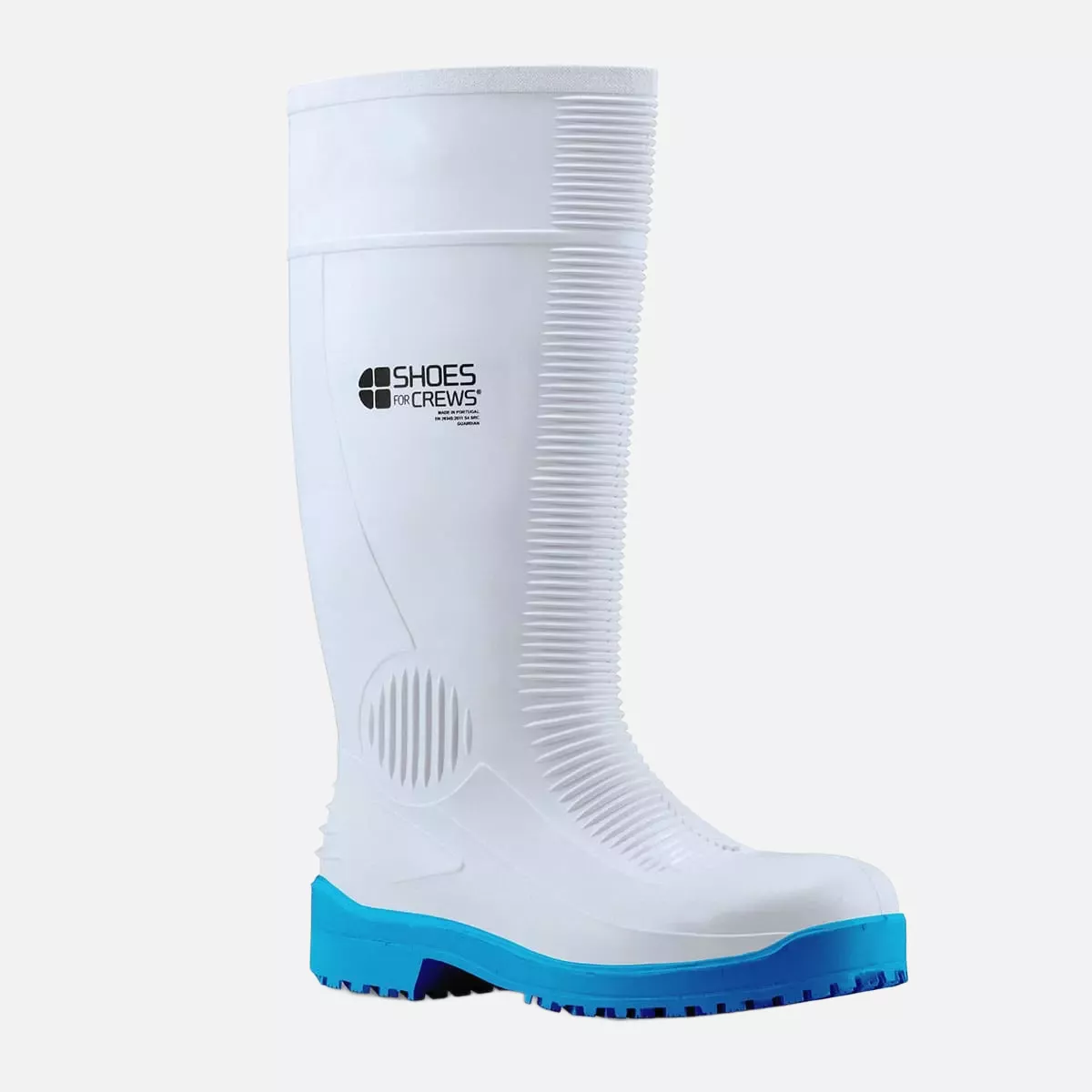 Shoes For Crews 2017B, GUARDIAN WELLINGTON Boot, White/Blue, image 12