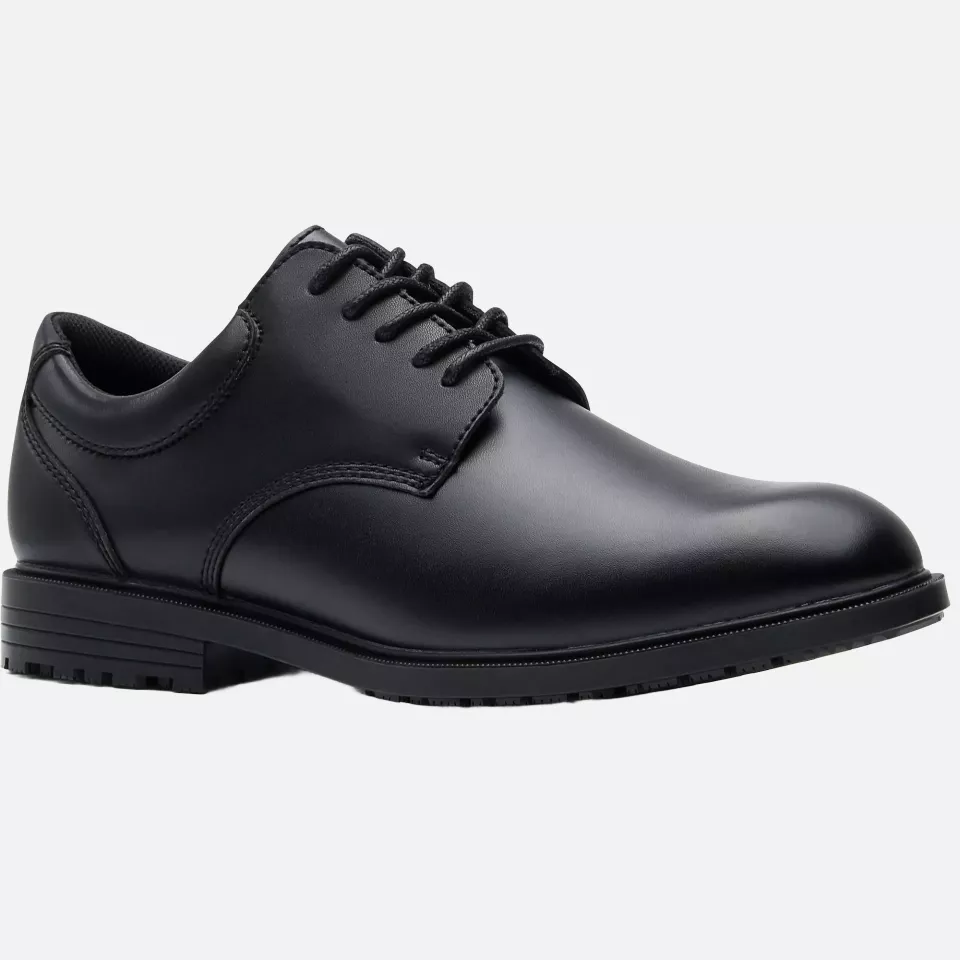 Shoes For Crews 20321, CAMBRIDGE III Slip Resistant Leather Shoe, Black, image 1, gallery thumbnail