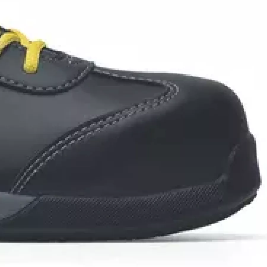 **Komposit-Zehenschutzkappe** schützt Ihre Füße, während der Schuh leicht und den ganzen Tag über bequem bleibt.