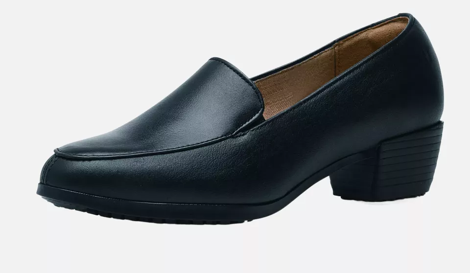 Shoes For Crews 52263, ENVY III Slip Resistant Ladies' Leather Shoe, Black, image 4, gallery thumbnail