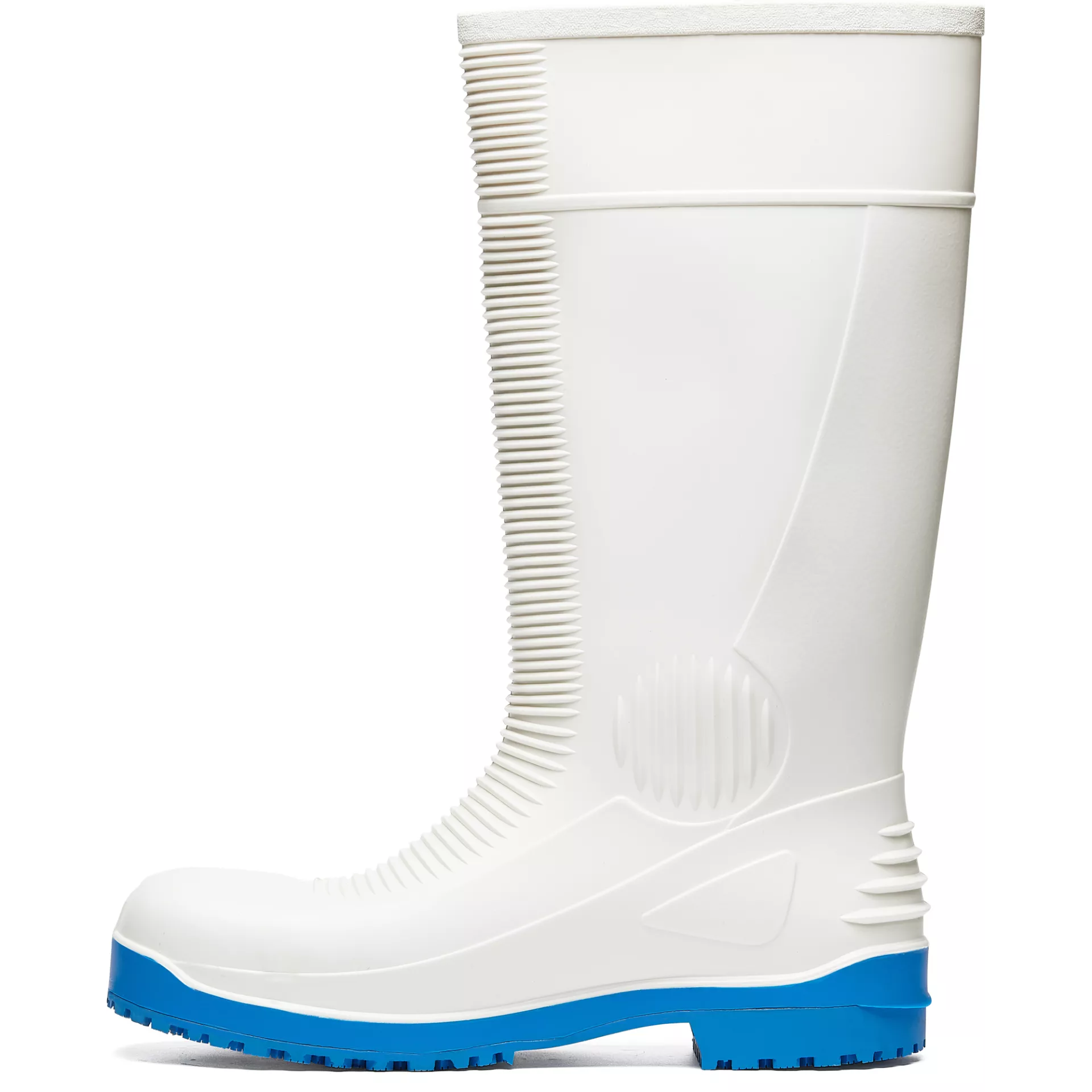 Shoes For Crews 2017B, GUARDIAN WELLINGTON Boot, White/Blue, image 3