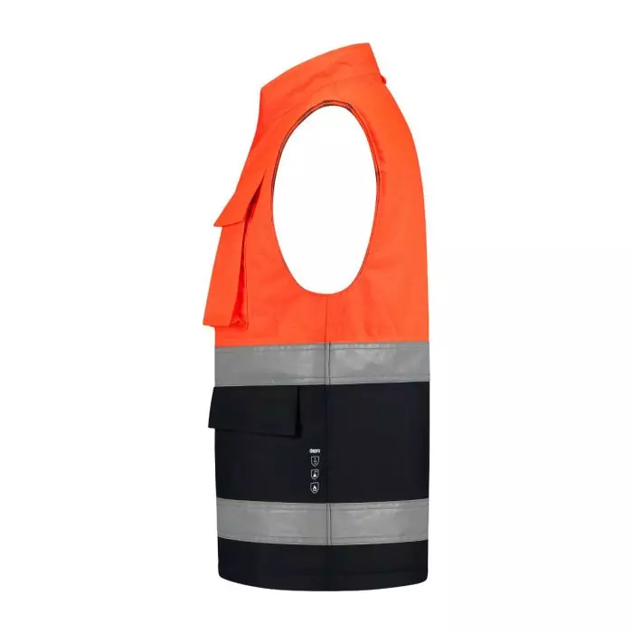 Dapro OPROW-NB-HVOR, Protector Bodywarmer, Navy Blue/Hi-Vis Orange, image 2