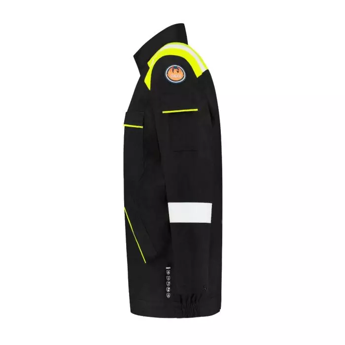 Dapro WGTECHJ-BL-HVYE, Globe-Tech Jacket, Oil Black/Hi-Vis Yellow, image 3