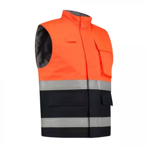 Dapro Protector Bodywarmer, Navy Blue/Hi-Vis Orange