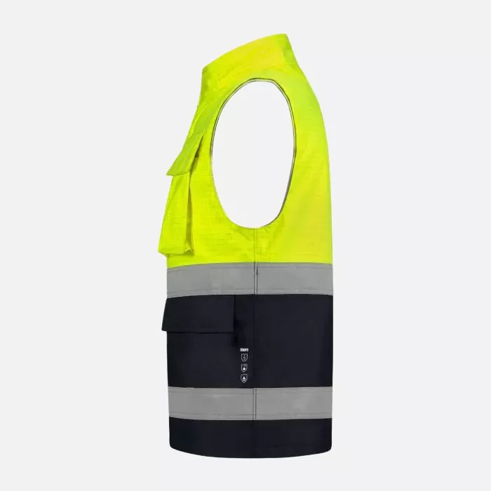 Dapro OPROW-NB-HVYE, Protector Bodywarmer, Navy Blue/Hi-Vis Yellow, image 2