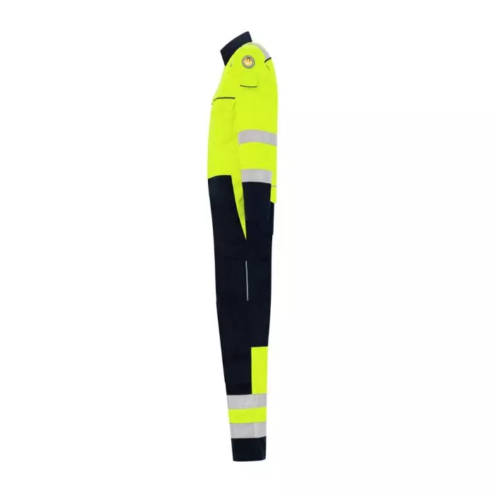 Dapro WVOL2C-NB-HVYE, Volt Class 2 Coverall, Oil Black/Hi-Vis Yellow, image 3, gallery thumbnail