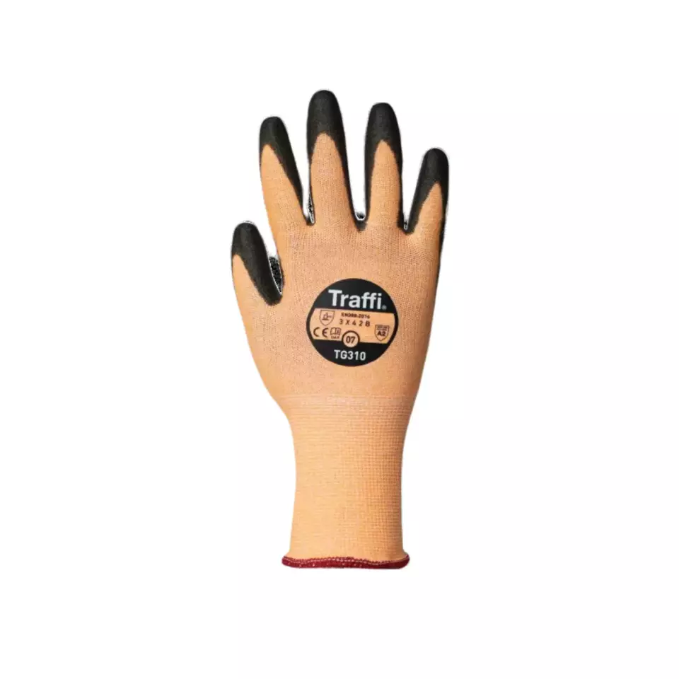 Traffi 310-VAR, X-DURA ULTRA PU Cut Level B Safety Glove, image 1, gallery thumbnail