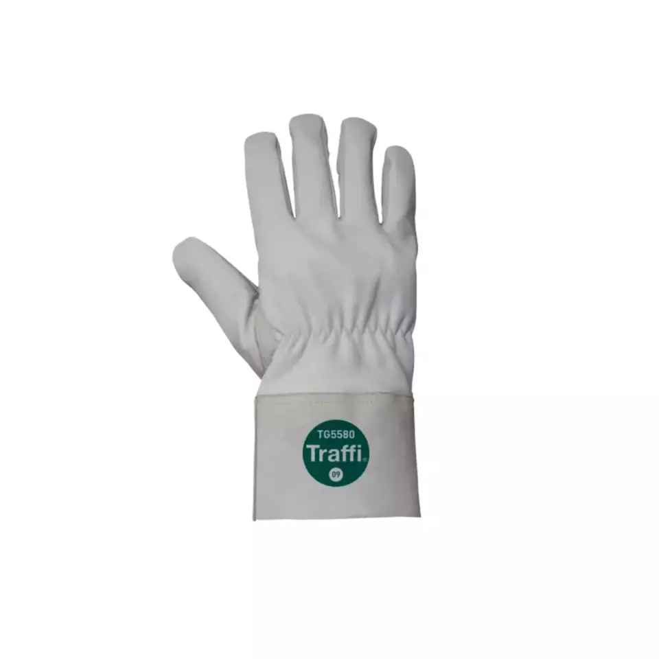 Traffi TG5580, LEATHER Cut Level D Safety Glove, image 1, gallery thumbnail