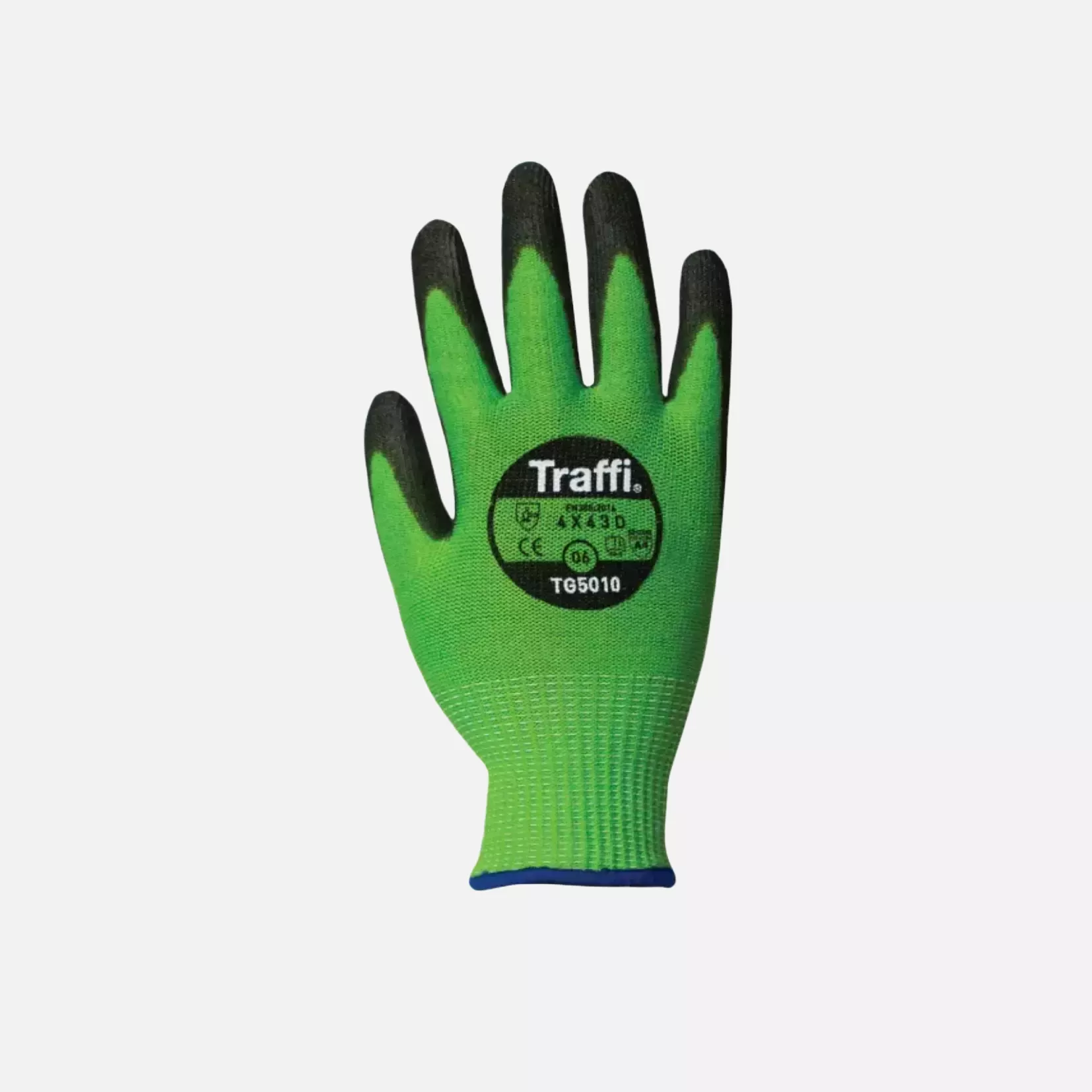 Traffi 5010-VAR, X-DURA CLASSIC PU Cut Level D Safety Glove, image 1