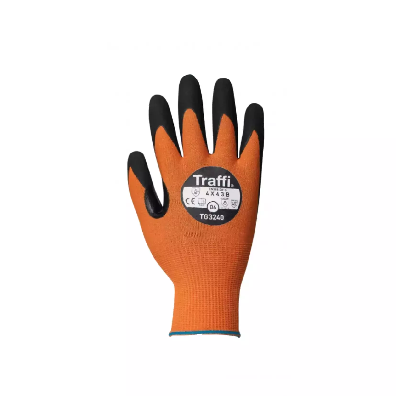 Traffi 3240, MICRODEX NITRILE LXT Cut Level B Safety Glove, image 1