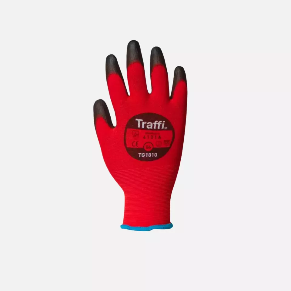Traffi 1010, X-DURA Classic PU Cut Level A Safety Glove, image 1, gallery thumbnail