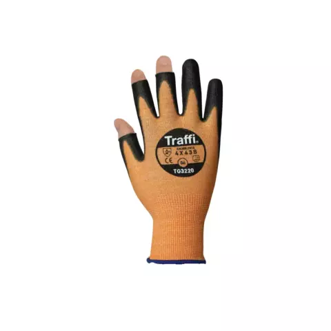 Traffi X-DURA 3 DIGIT PU Cut Level B Safety Glove