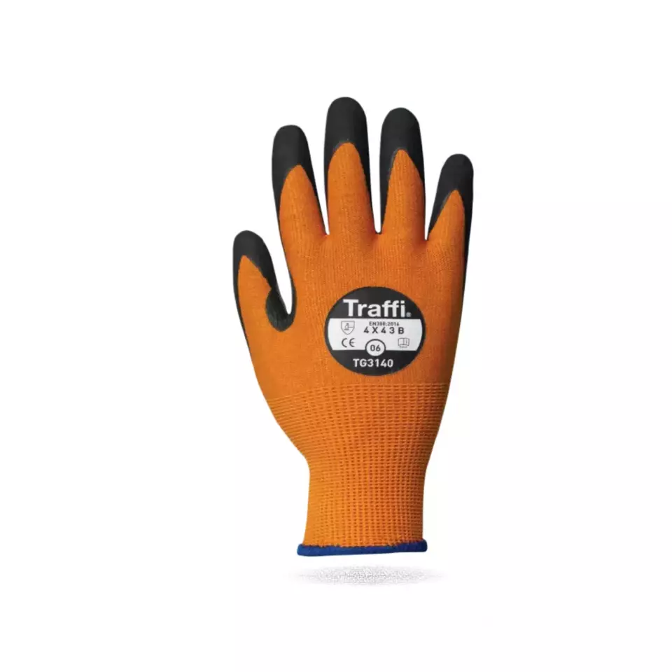 Traffi 3140, MICRODEX ULTRA NITRILE Cut Level B Safety Glove, image 1, gallery thumbnail