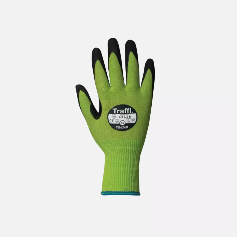 Traffi TG6240, MICRODEX Nitril LXT Sicherheitshandschuh Schnittschutz Level E, image 1, gallery thumbnail