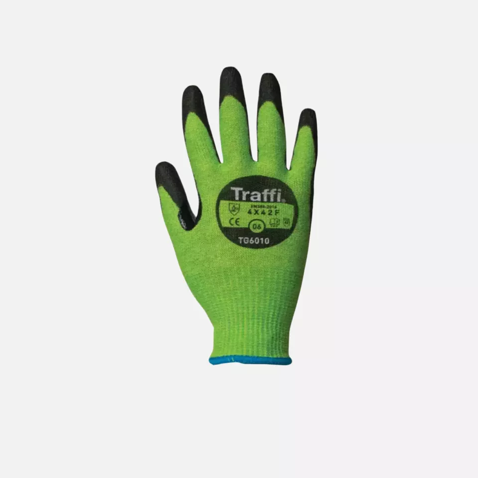 Traffi TG601, X-DURA CLASSIC PU Cut Level F Safety Glove, image 1, gallery thumbnail