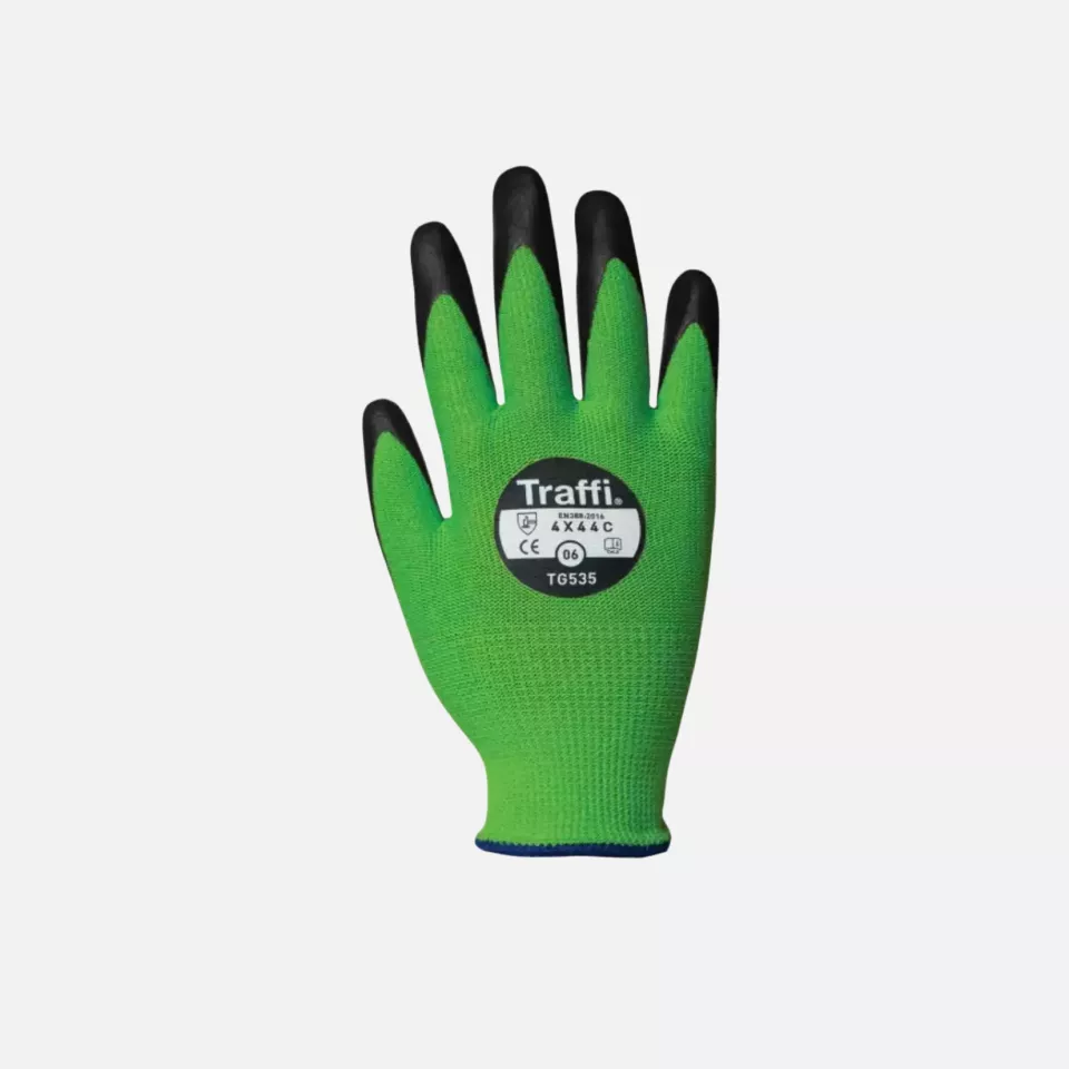 Traffi 535, X-DURA NITRILE FOAM Cut Level C Safety Glove, image 1, gallery thumbnail