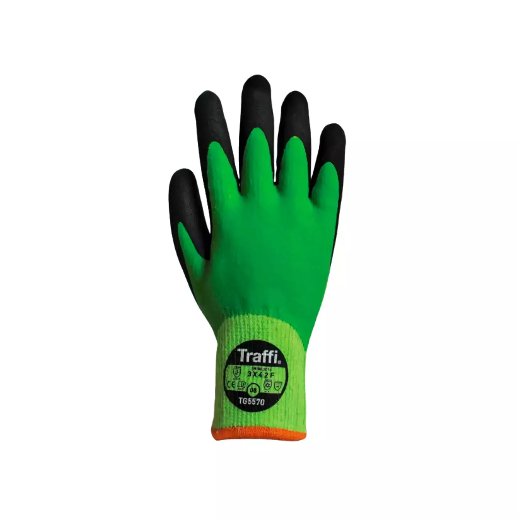 Traffi 5570, X-DURA Latex Water Resistant Cut Level F Safety Glove, image 1