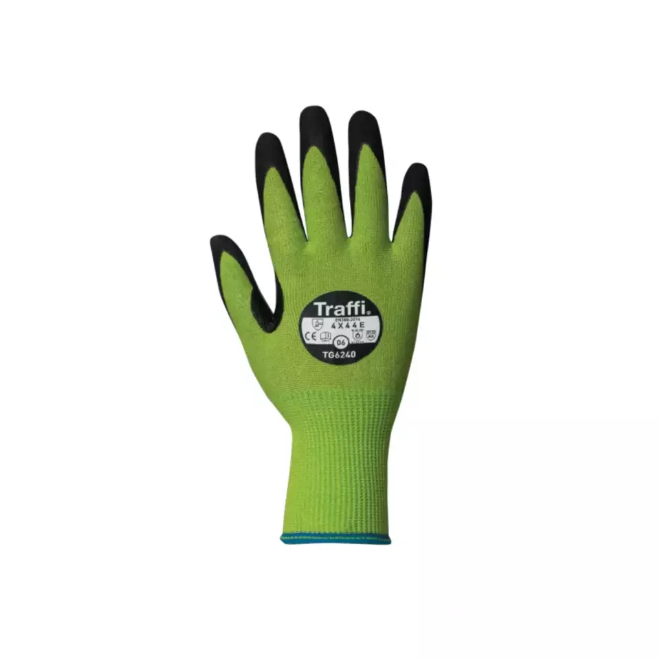 Traffi TG6240, MICRODEX NITRILE LXT Cut Level E Safety Glove, image 1, gallery thumbnail