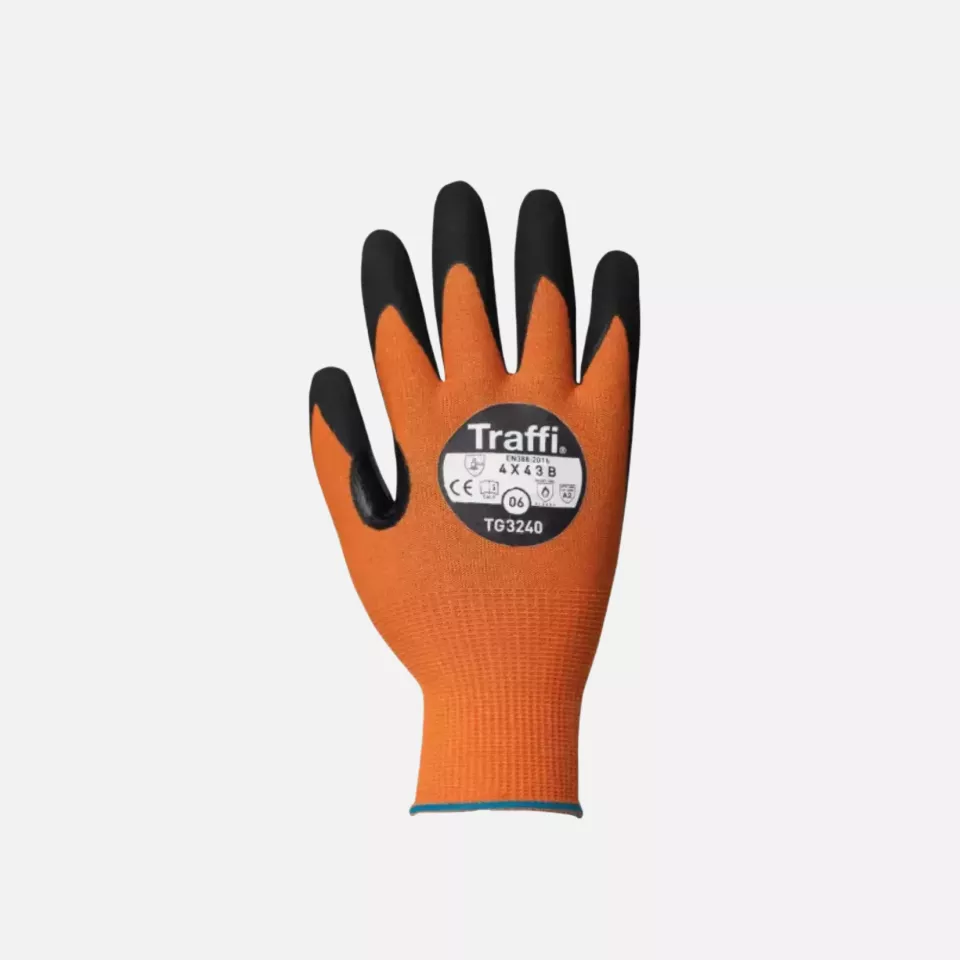 Traffi 3240, MICRODEX NITRILE LXT Cut Level B Safety Glove, image 1, gallery thumbnail