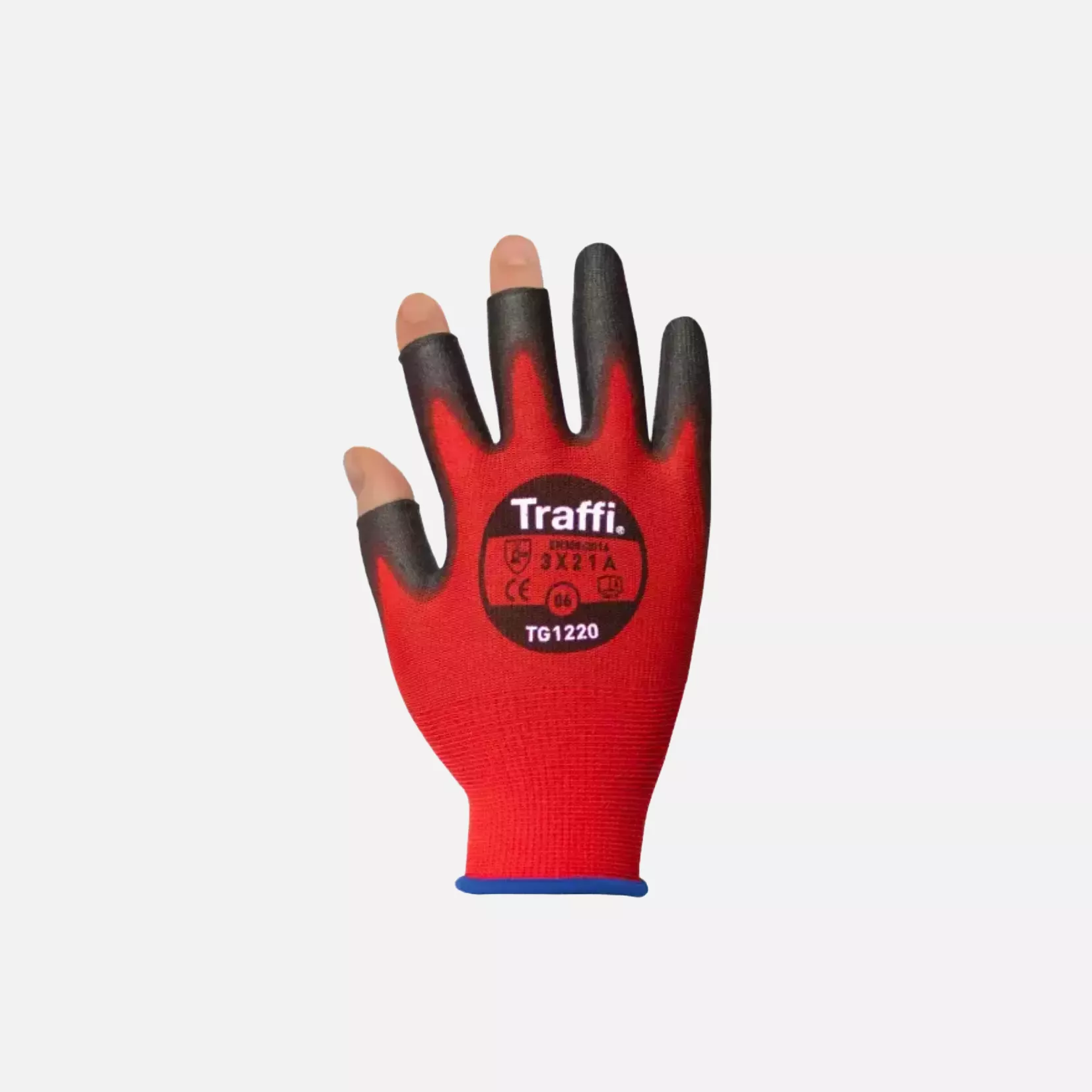 Traffi 1220, X-DURA 3-DIGIT PU Cut Level A Safety Glove, image 1