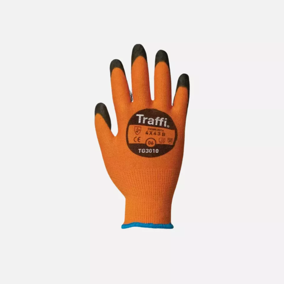 Traffi 3010, X-DURA CLASSIC PU Cut Level B Safety Glove, image 1, gallery thumbnail